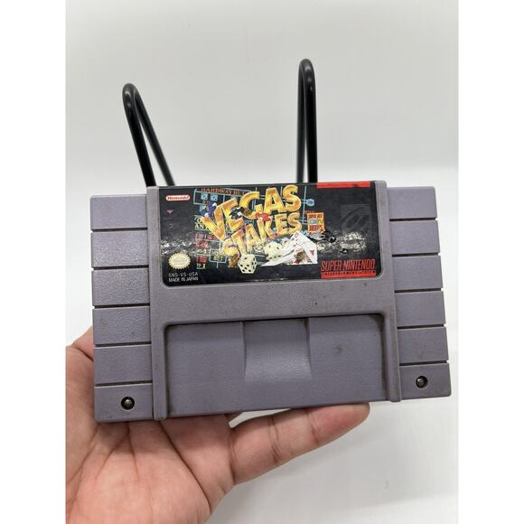 Vegas Stakes (Super Nintendo Entertainment System, 1993) Authentic Tested Works - Picture 2 of 4